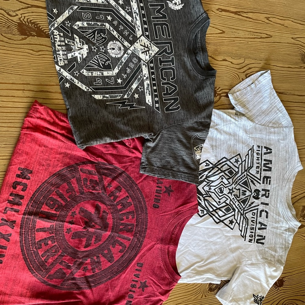 Set of 3 - Boys Youth Large, Great Condition American Fighter short sleeve Ts